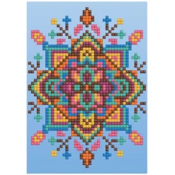biglietto d'auguri - diamond dotz blue star