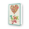 biglietto d'auguri - diamond dotz cuore con scritta thank you