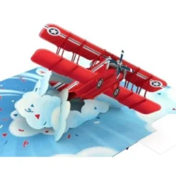 biglietto di auguri - aeroplano - kirigami