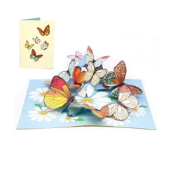 biglietto di auguri - farfalle - kirigami