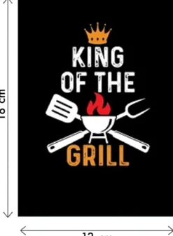 biglietto di auguri - king of the grill - kirigami