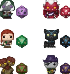 bitty pop + dice: dungeons & dragons - 1 pz assortito