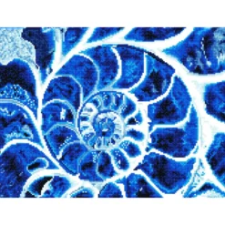 blue nautilus - diamond dotz intermediate dd9.057 51.5x37cm