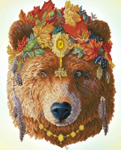 bohemian bear - diamond dotz intermediate dd11.001 41x51cm