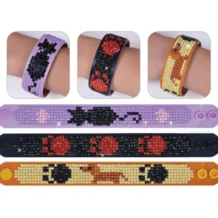 braccialetti animali - diamond dotz set da 3 braccialetti