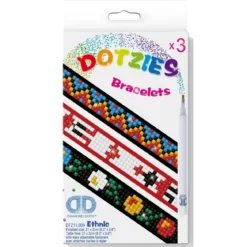 braccialetti ethnic - diamond dotz set da 3 braccialetti