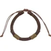 braccialetto brian regolabile marrone