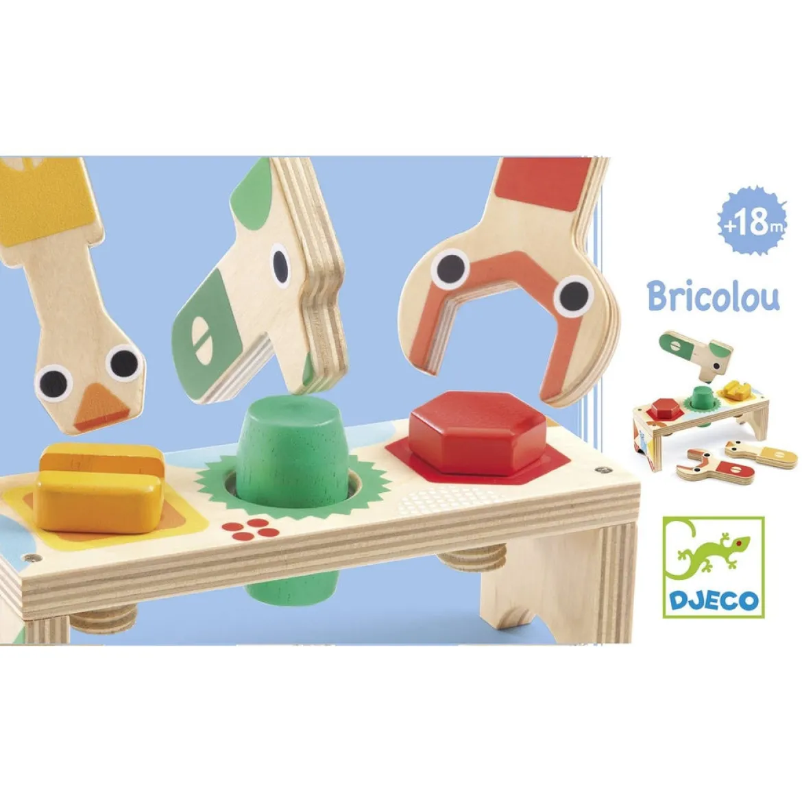 bricolou - banco da lavoro in legno con attrezzi