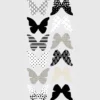 butterflies - adesivo removibile da parete 3d