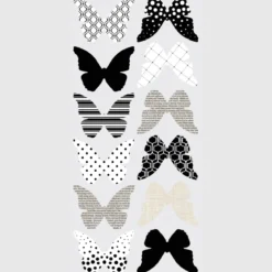 butterflies - adesivo removibile da parete 3d