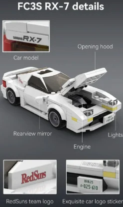 cada - initial d mazda bianca fc3s rx-7 - 282 pz