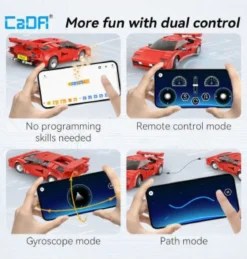 cada - red shadow race car - 328 pz.