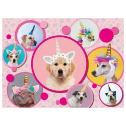 cagnolini unicorno - puzzle 300 pezzi xxl