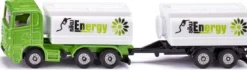 camion con cisterna e rimorchio