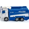 camion della polizia con idrante
