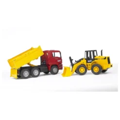 camion man con pala meccanica fr130