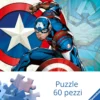 captain america - puzzle gigante 60 pezzi pavimento