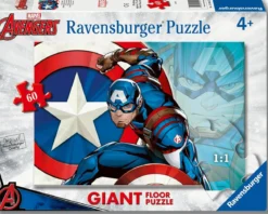 captain america - puzzle gigante 60 pezzi pavimento