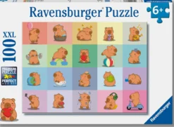 capybara - puzzle 100 pezzi xxl