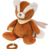 carillon boris il panda rosso - peluche 30cm