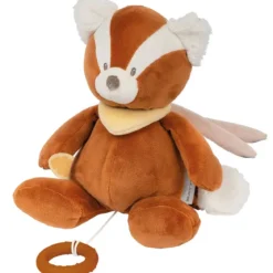 carillon boris il panda rosso - peluche 30cm