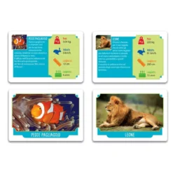 carte gioco sapientino - animali da record
