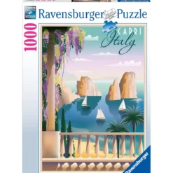 cartolina da capri - puzzle 1000 pezzi