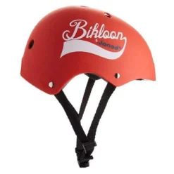 casco bicicletta protettivo rosso
