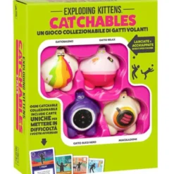 catchables 4-pack - gattobaleno, gatto relax, gatto buco nero, miacolazione
