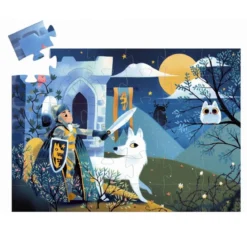 cavaliere della luna piena - puzzle 36 pezzi silhouette