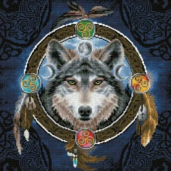 celtic wolf guide - diamond dotz intermediate dd12.049 51,5x51,5cm