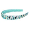 cerchietto dreida - pailettes blu menta