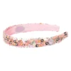 cerchietto ellinie con paillettes rosa