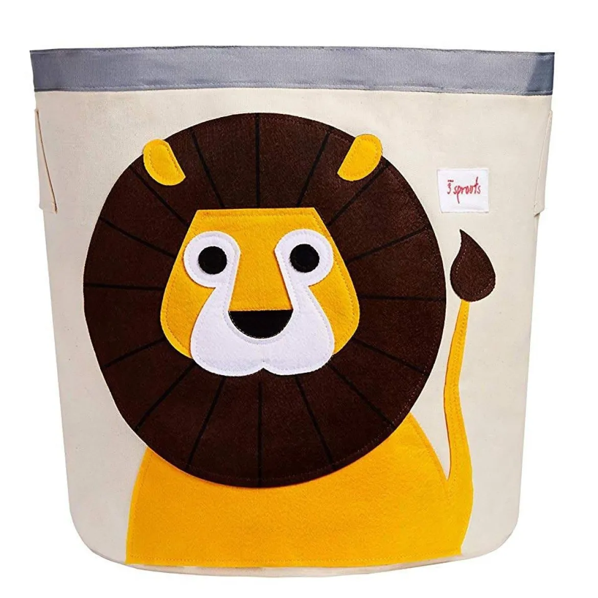 cesto portatutto leone giallo 100% cotone