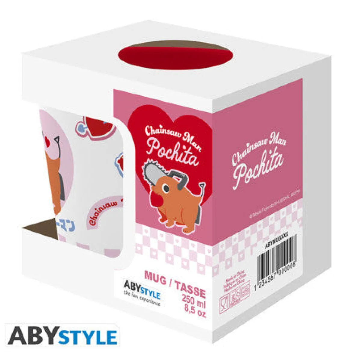 chainsaw man - mug - 250 ml - pochita - subli -