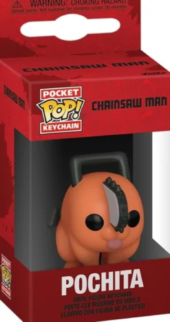 chainsaw man - pochita 4cm - funko pocket pop! portachiavi