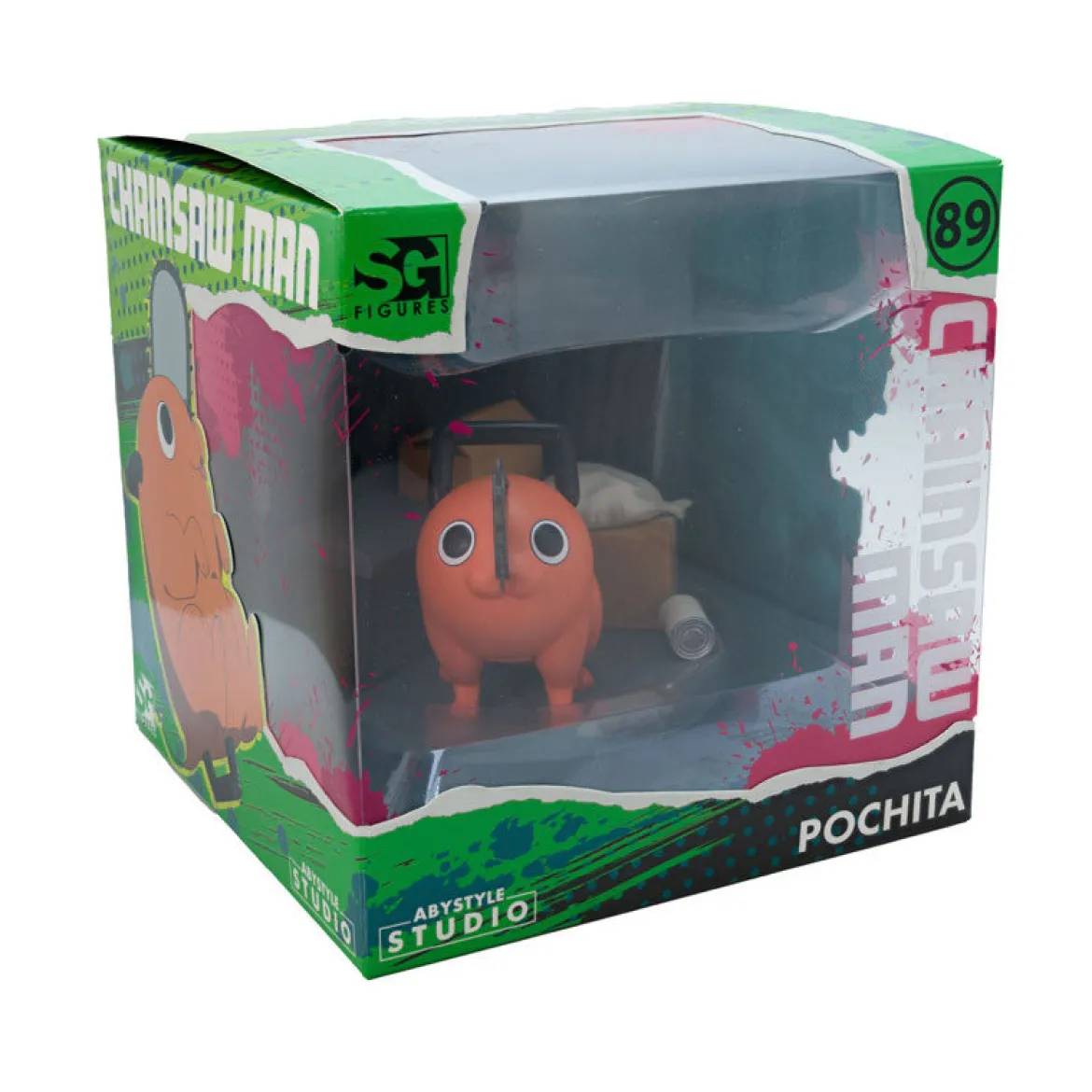chainsaw man - pochita - statua 10cm