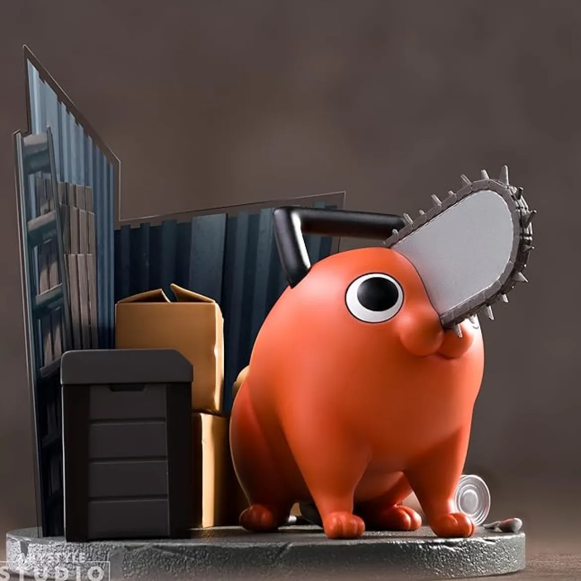 chainsaw man - pochita - statua 10cm