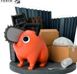 chainsaw man - pochita - statua 10cm