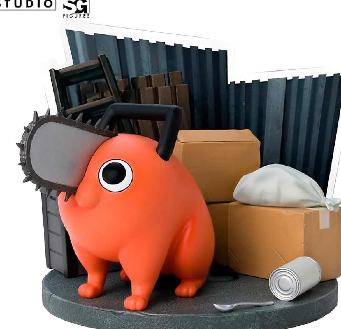 chainsaw man - pochita - statua 10cm