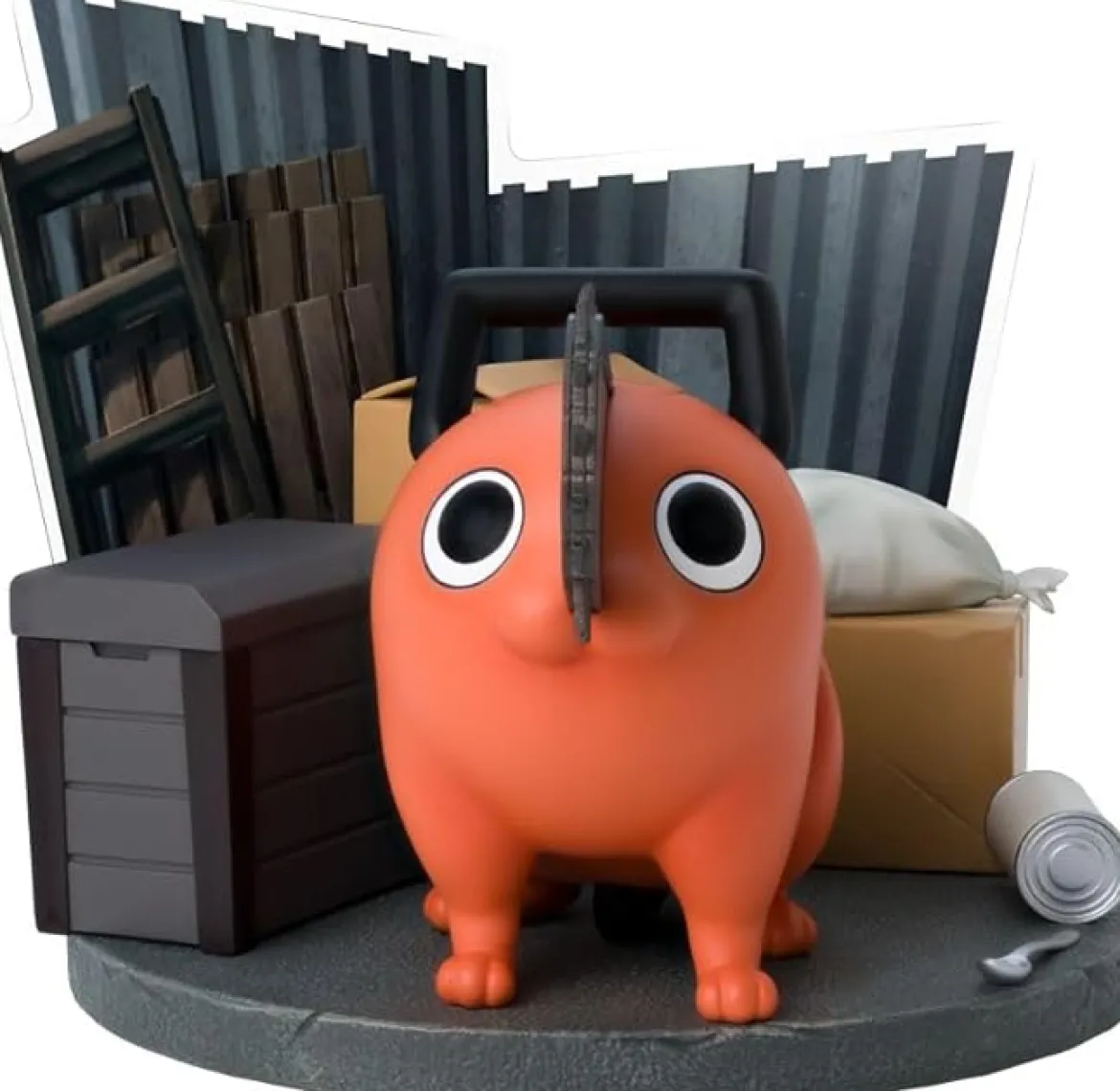 chainsaw man - pochita - statua 10cm