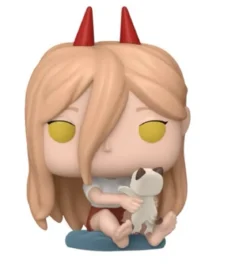 chainsaw man - power with meowy 9cm - funko pop! 1766