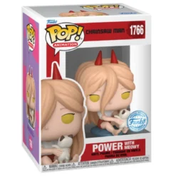 chainsaw man - power with meowy 9cm - funko pop! 1766