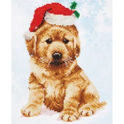 christmas lab - diamond dotz intermediate dd5.010 27x35cm