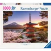 ciliegi in fiore e monte fuji - puzzle 1000 pezzi