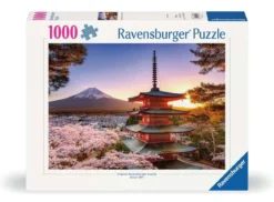 ciliegi in fiore e monte fuji - puzzle 1000 pezzi