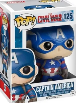 civil war - captain america 9cm - funko pop! 125