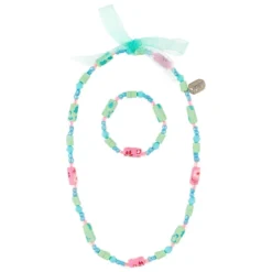 collana e bracciale tessy verde
