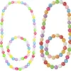 collana e braccialetto perle arcobaleno