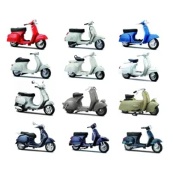 collezione vespa 1:18 - un modello assortito